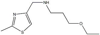 (3-ethoxypropyl)[(2-methyl-1,3-thiazol-4-yl)methyl]amine Struktur