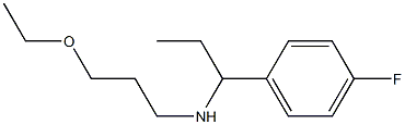 (3-ethoxypropyl)[1-(4-fluorophenyl)propyl]amine Struktur