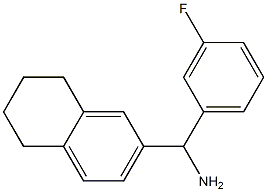 (3-fluorophenyl)(5,6,7,8-tetrahydronaphthalen-2-yl)methanamine Struktur