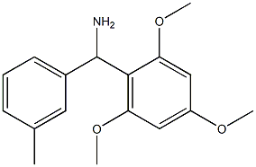 (3-methylphenyl)(2,4,6-trimethoxyphenyl)methanamine Struktur