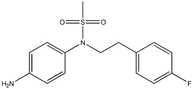 (4-aminophenyl)-N-[2-(4-fluorophenyl)ethyl]methanesulfonamide Struktur