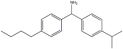 (4-butylphenyl)[4-(propan-2-yl)phenyl]methanamine Struktur