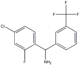 (4-chloro-2-fluorophenyl)[3-(trifluoromethyl)phenyl]methanamine Struktur