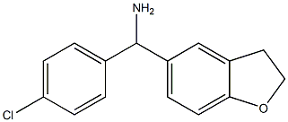 (4-chlorophenyl)(2,3-dihydro-1-benzofuran-5-yl)methanamine Struktur