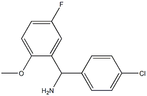 (4-chlorophenyl)(5-fluoro-2-methoxyphenyl)methanamine Struktur