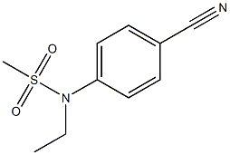 (4-cyanophenyl)-N-ethylmethanesulfonamide Struktur