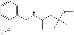 (4-methoxy-4-methylpentan-2-yl)[(2-methoxyphenyl)methyl]amine Struktur