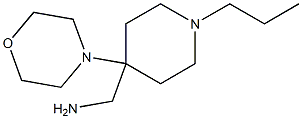 (4-morpholin-4-yl-1-propylpiperidin-4-yl)methylamine Struktur