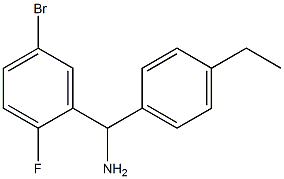 (5-bromo-2-fluorophenyl)(4-ethylphenyl)methanamine Struktur