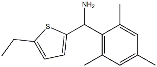 (5-ethylthiophen-2-yl)(2,4,6-trimethylphenyl)methanamine Struktur