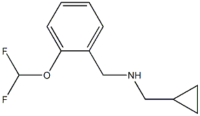 (cyclopropylmethyl)({[2-(difluoromethoxy)phenyl]methyl})amine Struktur