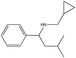 (cyclopropylmethyl)(3-methyl-1-phenylbutyl)amine Struktur