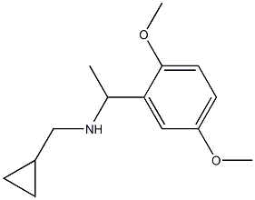 (cyclopropylmethyl)[1-(2,5-dimethoxyphenyl)ethyl]amine Struktur