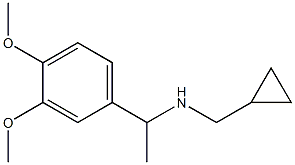 (cyclopropylmethyl)[1-(3,4-dimethoxyphenyl)ethyl]amine Struktur