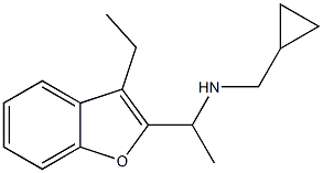 (cyclopropylmethyl)[1-(3-ethyl-1-benzofuran-2-yl)ethyl]amine Struktur