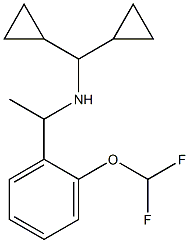 (dicyclopropylmethyl)({1-[2-(difluoromethoxy)phenyl]ethyl})amine Struktur