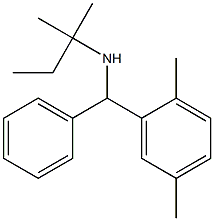 [(2,5-dimethylphenyl)(phenyl)methyl](2-methylbutan-2-yl)amine Struktur