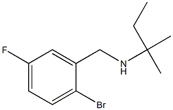 [(2-bromo-5-fluorophenyl)methyl](2-methylbutan-2-yl)amine Struktur