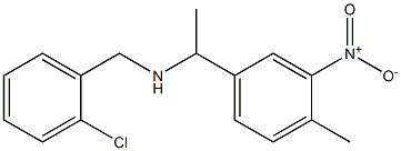 [(2-chlorophenyl)methyl][1-(4-methyl-3-nitrophenyl)ethyl]amine Struktur