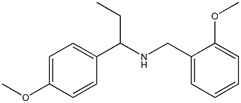 [(2-methoxyphenyl)methyl][1-(4-methoxyphenyl)propyl]amine Struktur