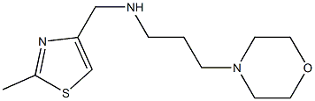 [(2-methyl-1,3-thiazol-4-yl)methyl][3-(morpholin-4-yl)propyl]amine Struktur