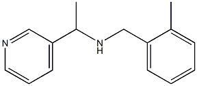 [(2-methylphenyl)methyl][1-(pyridin-3-yl)ethyl]amine Struktur