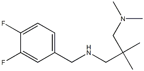 [(3,4-difluorophenyl)methyl]({2-[(dimethylamino)methyl]-2-methylpropyl})amine Struktur