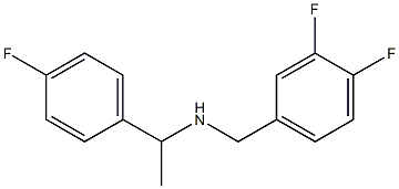 [(3,4-difluorophenyl)methyl][1-(4-fluorophenyl)ethyl]amine Struktur