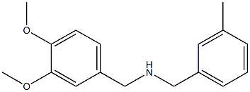 [(3,4-dimethoxyphenyl)methyl][(3-methylphenyl)methyl]amine Struktur