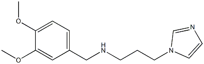 [(3,4-dimethoxyphenyl)methyl][3-(1H-imidazol-1-yl)propyl]amine Struktur