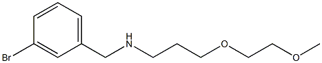 [(3-bromophenyl)methyl][3-(2-methoxyethoxy)propyl]amine Struktur