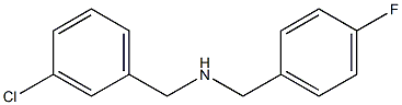 [(3-chlorophenyl)methyl][(4-fluorophenyl)methyl]amine Struktur