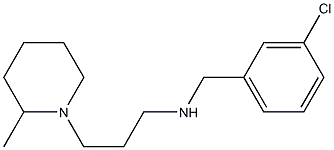 [(3-chlorophenyl)methyl][3-(2-methylpiperidin-1-yl)propyl]amine Struktur