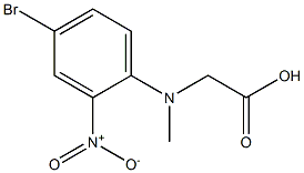 [(4-bromo-2-nitrophenyl)(methyl)amino]acetic acid Struktur