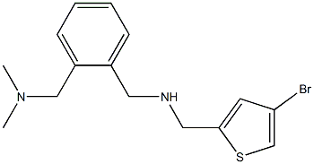 [(4-bromothiophen-2-yl)methyl]({2-[(dimethylamino)methyl]phenyl}methyl)amine Struktur