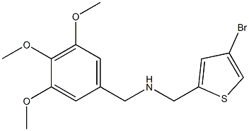 [(4-bromothiophen-2-yl)methyl][(3,4,5-trimethoxyphenyl)methyl]amine Struktur