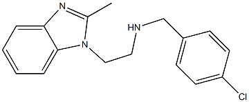 [(4-chlorophenyl)methyl][2-(2-methyl-1H-1,3-benzodiazol-1-yl)ethyl]amine Struktur