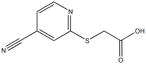 [(4-cyanopyridin-2-yl)thio]acetic acid Struktur