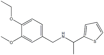 [(4-ethoxy-3-methoxyphenyl)methyl][1-(thiophen-2-yl)ethyl]amine Struktur