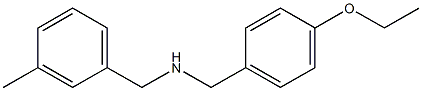 [(4-ethoxyphenyl)methyl][(3-methylphenyl)methyl]amine Struktur