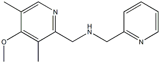 [(4-methoxy-3,5-dimethylpyridin-2-yl)methyl](pyridin-2-ylmethyl)amine Struktur