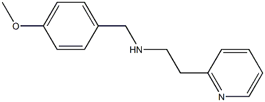 [(4-methoxyphenyl)methyl][2-(pyridin-2-yl)ethyl]amine Struktur