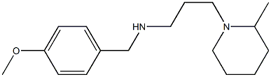 [(4-methoxyphenyl)methyl][3-(2-methylpiperidin-1-yl)propyl]amine Struktur