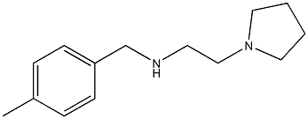 [(4-methylphenyl)methyl][2-(pyrrolidin-1-yl)ethyl]amine Struktur