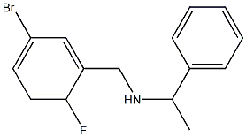 [(5-bromo-2-fluorophenyl)methyl](1-phenylethyl)amine Struktur