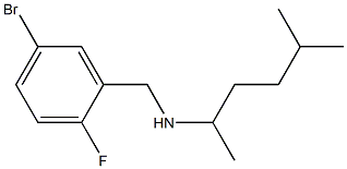 [(5-bromo-2-fluorophenyl)methyl](5-methylhexan-2-yl)amine Struktur