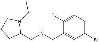 [(5-bromo-2-fluorophenyl)methyl][(1-ethylpyrrolidin-2-yl)methyl]amine Struktur