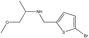 [(5-bromothiophen-2-yl)methyl](1-methoxypropan-2-yl)amine Struktur