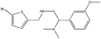 [(5-bromothiophen-2-yl)methyl][2-(dimethylamino)-2-(3-methoxyphenyl)ethyl]amine Struktur