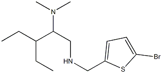 [(5-bromothiophen-2-yl)methyl][2-(dimethylamino)-3-ethylpentyl]amine Struktur